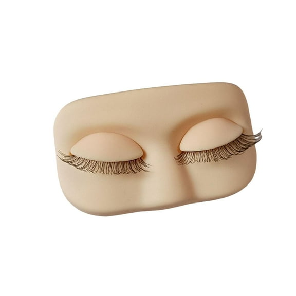Dualoai Eyelash Mannequin Head Lash Extension Supplies for Beginner Artists Practice pink