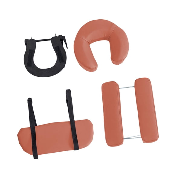 Dualoai Face Cradle with Pillow for Massage Table Soft Complete Set Massage Headrest brown