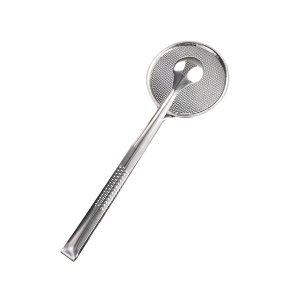 Dualoai Fine Mesh Strainer Clip Home 2 in 1 Snack Fryer Strainer Fried Food Strainer