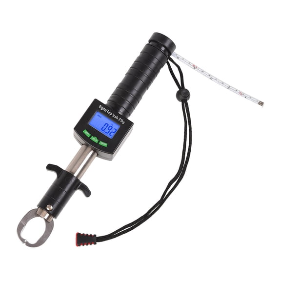 Dualoai Fish Lip Gripper with Digital Scale, Water-Resistant Lip Grip with Electronic Digital Scale, Fish Grabber Stainless Steel Clip Fish Control