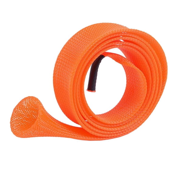 Dualoai Fishing Rod Cover Fishing Pole Protector Cover Rod Sleeve Sock With Lanyard Set Orange