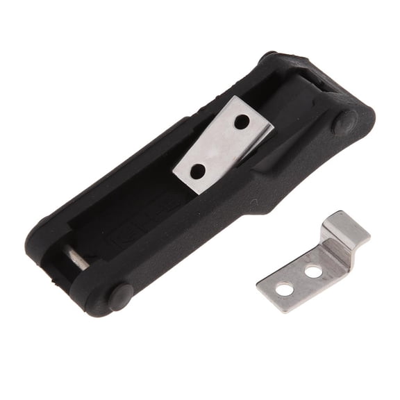 Dualoai Flexible Draw Latch Soft Black Rubber for RV, Boat Compartment, Cargo Box New