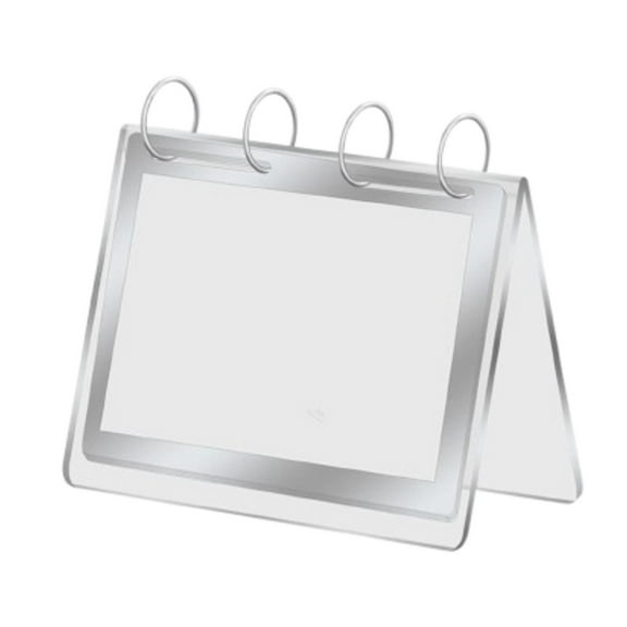 Dualoai Flip Desktop Card Double Sided Menu Display Stand for Event Picture Card Bar A5