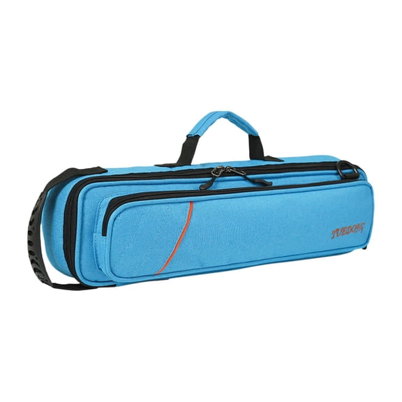 Dualoai Flute Bag Backpack Durable Flute Accessories Soft Instrument Bag Flute Bag Flute Blue
