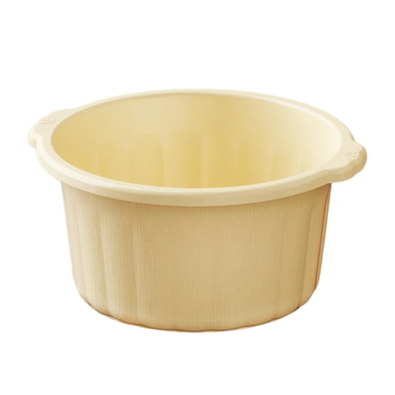 Dualoai Foot Bath Basin for Soaking Feet Massage Household Foot SPA Tub,Relaxing,Portable, Sturdy Home Soaking Tub Pedicure Yellow