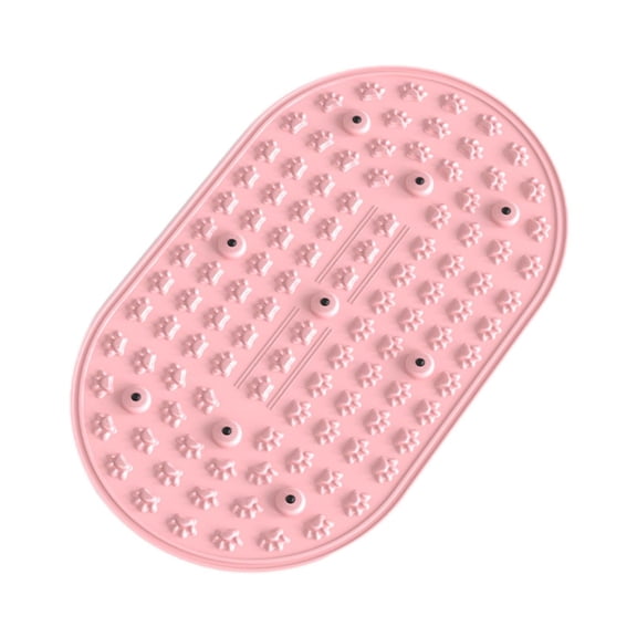 Dualoai Foot Massage Mat Anti Slip Multipurpose Portable for Car Kitchen Living Room Pink