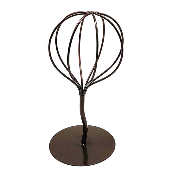 Dualoai Freestanding Metal Wire Ball Hat Stand/ Hat Rack / Wig Holder Storage Display Copper