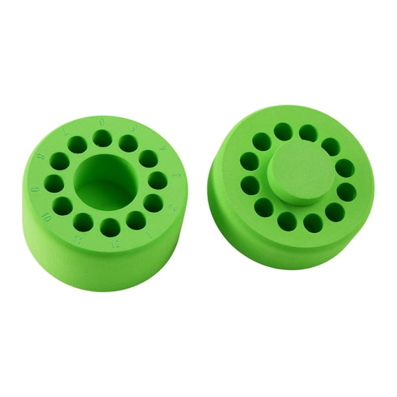 Dualoai Freezing Vial Container Protection Freezer Box Storage Organizer Cooling Box Green