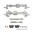 thumbnail image 1 of Dualoai Front and Rear Axle Set Complete Axle Set for C8815 1:10 Scale Vehicles Silver, 1 of 9