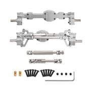 Dualoai Front and Rear Axle Set Complete Axle Set for C8815 110 Scale Vehicles Silver