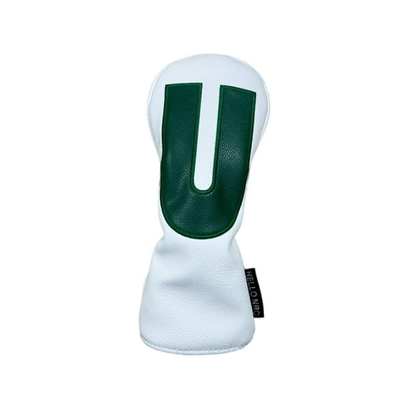 Dualoai Golf Club Head Cover for ,PU Leather Protection Wear Resistant Golf White U