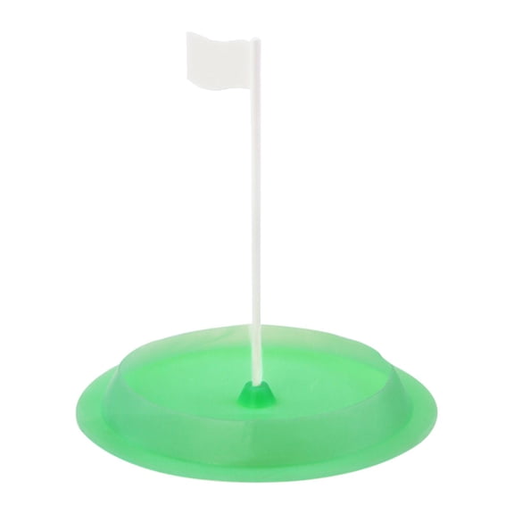 Dualoai Golf Putting Cup Indoor Outdoor Hole with Flag Home Yard Putting Practice Cups Green