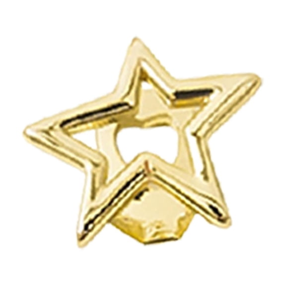 Dualoai Grills for Your Teeth Gifts Five Pointed Star Shape Hip Hop Grills Teeth Gap Gold