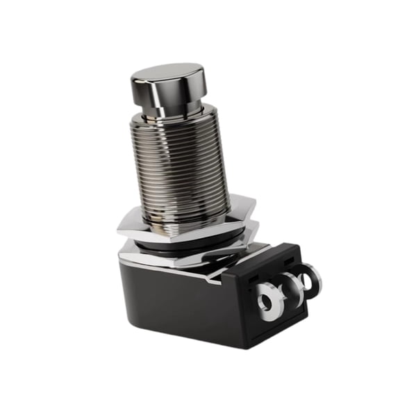 Dualoai Guitar Foot Pedal Switch Normally Open 3 Pin Pedal Box Pushbutton Footswitch Long