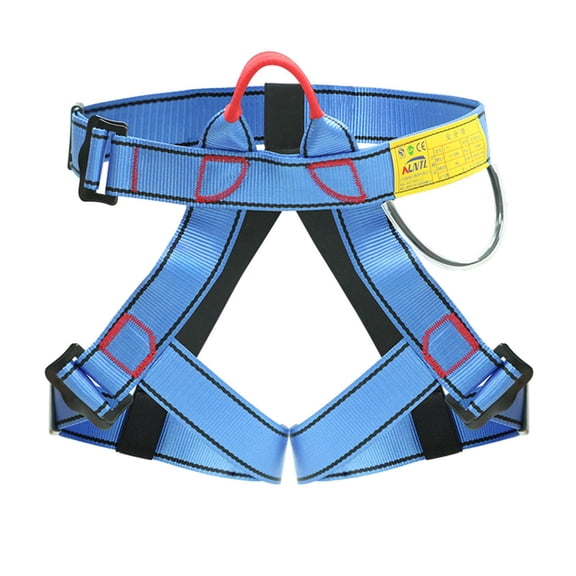 Dualoai Half Body Climbing Harness Waist Harness Tree Work Rock Climbing Work at Height - Blue