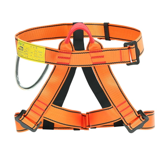 Dualoai Half Body Climbing Harness Waist Harness Tree Work Rock Climbing Work at Height - Orange