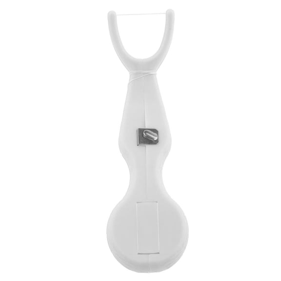 Dualoai Handheld Floss Holder Clamp with 3 Meter Floss - Supplies - FOR Home or Travel White
