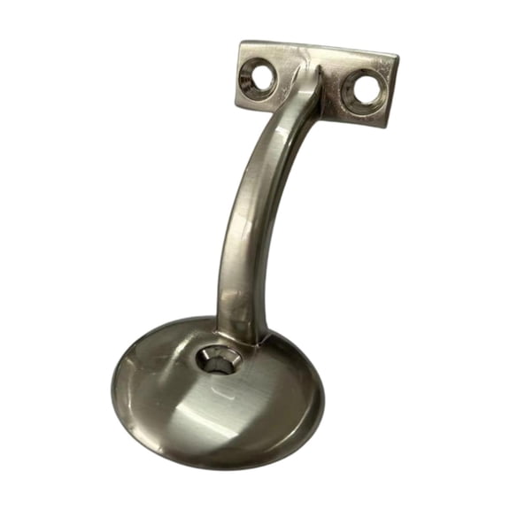 Dualoai Handrail Stair Bracket Hand Rail Bracket for Outdoor Steps Home Office Hotel Silver