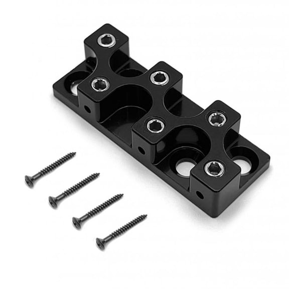 Dualoai Headless Guitar String Locking Nut Accessories with Screws Replacement Parts