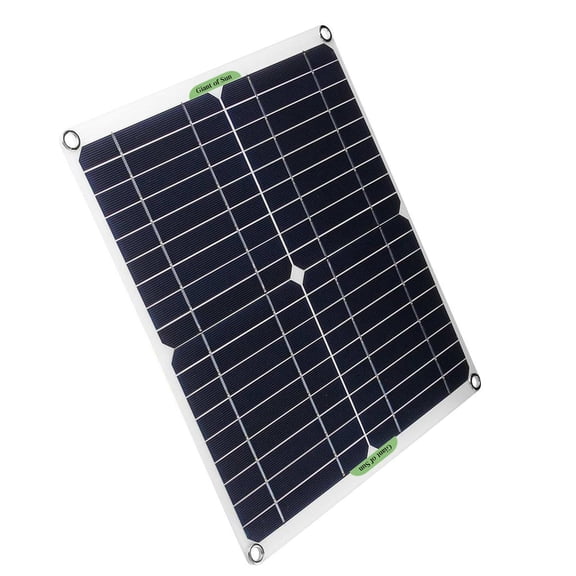 Dualoai High Efficiency Polycrystalline Solar Panel Portable 12V Battery Charger USB Output for Battery Charging Boat RV Car Outdoor Emergency Charging 30A