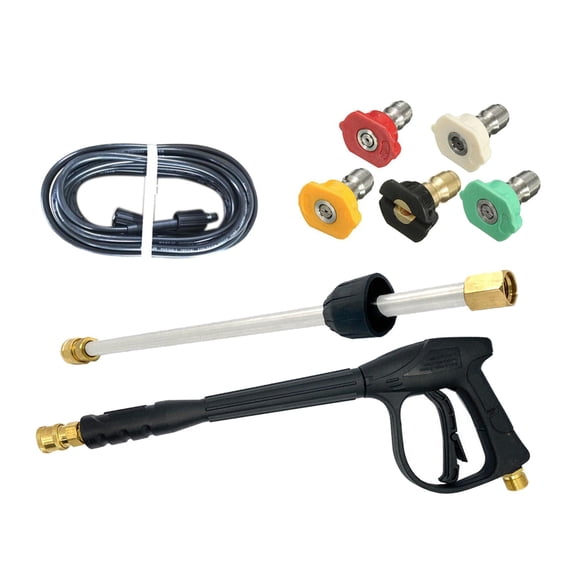 Dualoai High Pressure Washer , 22 PSI Car Wash With 5 Quick Connect Nozzles Extension 9M Hose