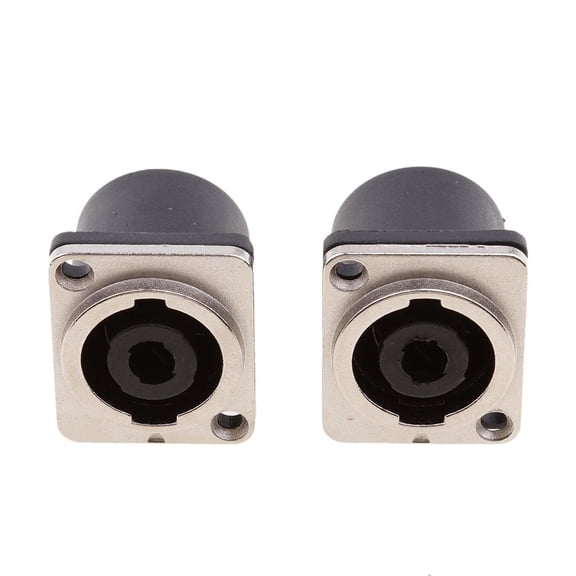 Dualoai High Quality 2 Packs 4 Pin Female Jack Compatible Audio Speaker Cable Connector