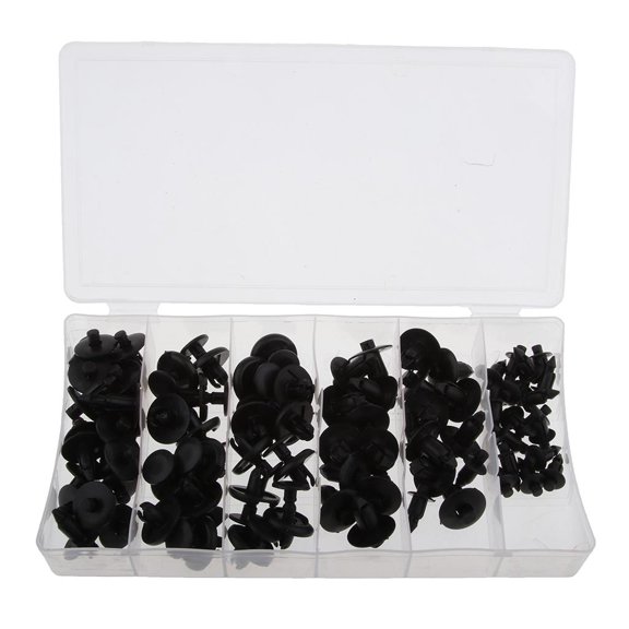 Dualoai High Quality Motorcycle/Bike Nylon Rivet Push Pin Kit - 8 Piece Includes M6/