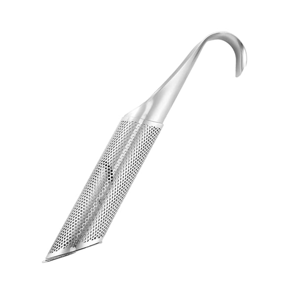 Dualoai Hook Handle Tea Strainer Convenient Stick Pipe Tools Leaf Strainer Tea Stick Strainer for Home Tea Making Office Scented Tea Loose Leaf Tea