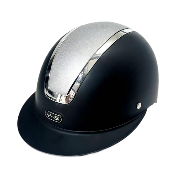 Dualoai Horse Riding Helmet Equestrian Helmet Versatile Adjustable Equestrian Supplies Breathable Shockproof Professional Riding Gear Matte Black Silver