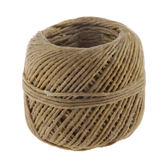 Dualoai Hot 2pcs Beeswax Coating Candle Wick for Candle Making