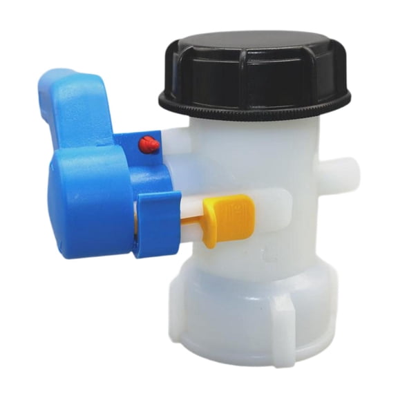 Dualoai IBC Tote Valve Replacement Ton Barrel Accessories for Liquid Container 62mm PP +