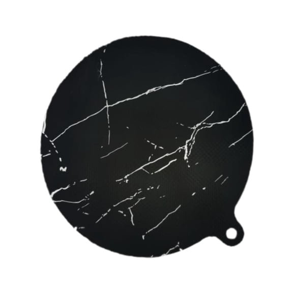 Dualoai Induction Cooktop Mat, Silicone Fiberglass Scratch Protector, Round Heat Resistant Versatile Table Pad for Hotel Dining Table Diameter 18cm