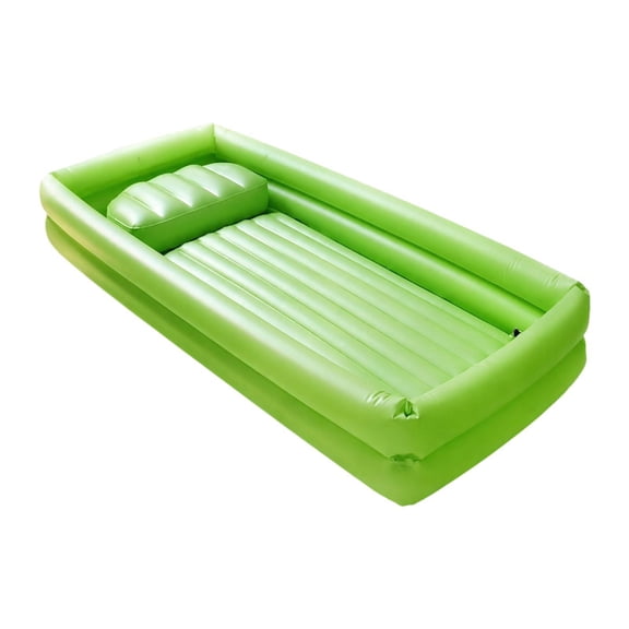 Dualoai Inflatable Tub Foldable Ice Bath and Hot Tub for Athletes Recovery Home SPA Green