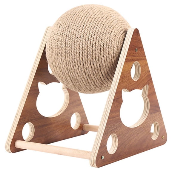 Dualoai Interactive Cat Scratching Toy, Hamster Scratcher, Non-Toxic Scratching Ball for M