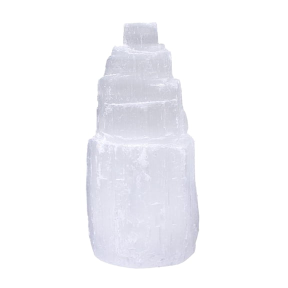 Dualoai Irregular Shape Crystal Quartz Natural Gypsum Reiki Energy Selenite H6cm