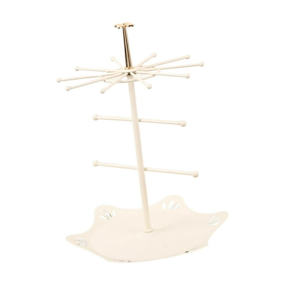 Dualoai Jewelry Hanger Gifts for Photography Necklace Holder for Home Shelf Tabletop White S