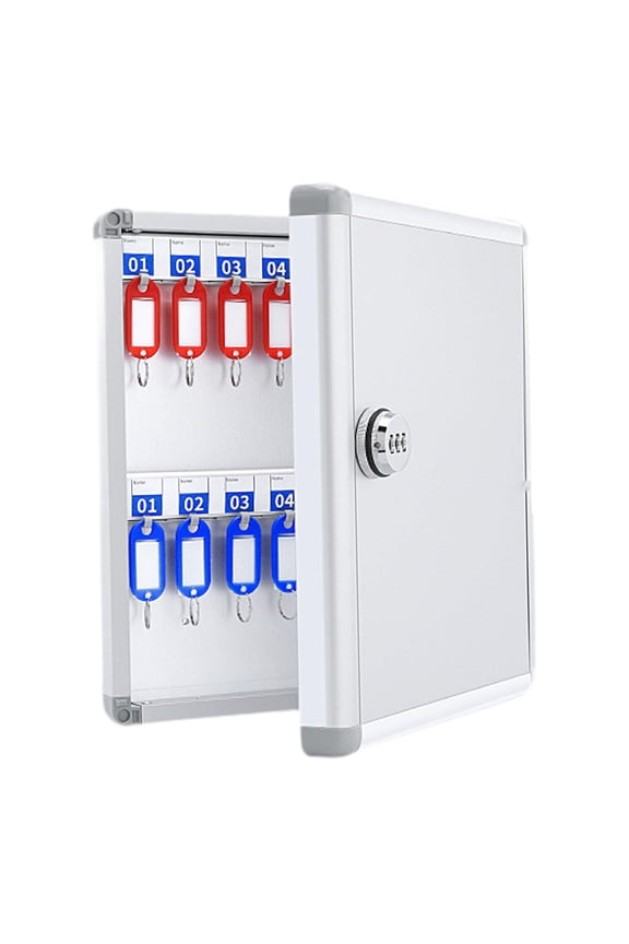 Key Lock Box Cabinet Key Organizer Wall Mount Key Holder for Car Dealerships 32 Key Position