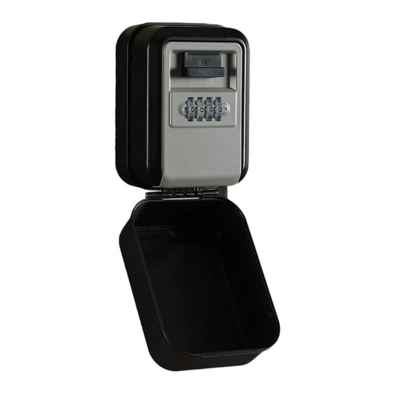 Dualoai Key Lock Case Wall Mount 4 Digit Spare Key Storage for Outside Office Garage