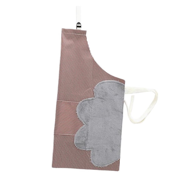 Dualoai Kitchen Apron Smock Waterproof Oil Resistant Adjustable Household/Restaurant Coffee