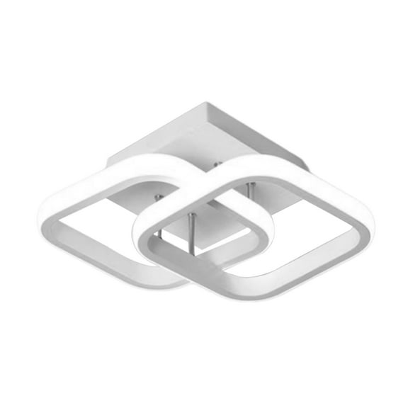 Dualoai LED Ceiling Light, Modern Ceiling Light Fixture, Ceiling Lamp for Kitchen, Bedroom, Laundry, Living Room, Hallway, Loft, Apartment , White Warm Light