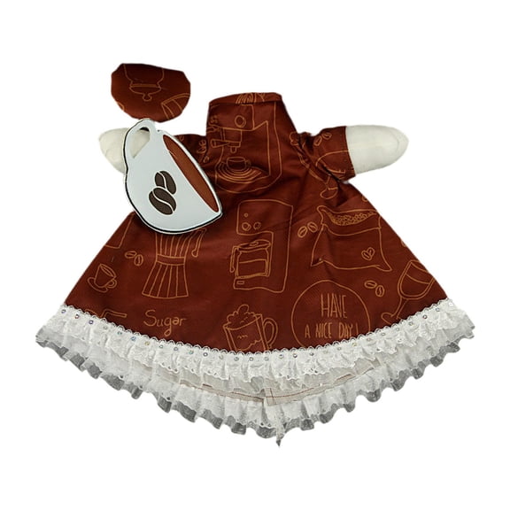 Dualoai Lawn Goose Outfit Decorative Fits 23 inch Statue Creative with Hat Artwork Goose