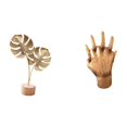 thumbnail image 1 of Dualoai Leaf Sculpture Metal Hand Figurine Nordic Creative Ornament Abstract Tabletop Soulmate Lovers Home Bedroom Shelf Decor Party, 1 of 8