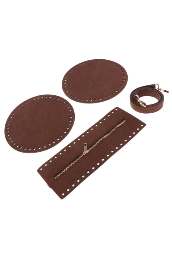 Leather bag with zipper at the bottom, shoulder bag, supply maker bag, single Coffee