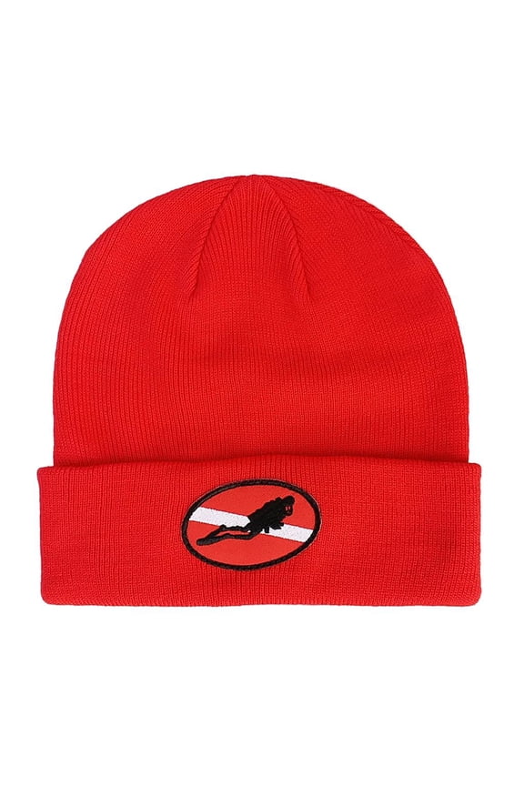 Lightweight Warm Knit hat Cap for Scuba Diving Diver Snorkeling Surfing swimning Red 2