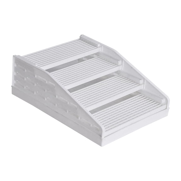 Dualoai Litter Box Step Anti Slip Pet Supplies Double Layer Gifts Cat Litter Catcher White