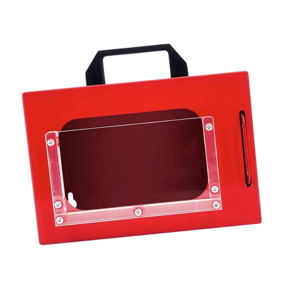 Dualoai Lockout Box Kit Accessories Multi User Manage Heavy Duty Impact Resistant Study Group Lock Box Red for Loto Procedures Length 22 cm
