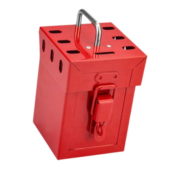Dualoai Lockout Tagout Lock Box Organization Portable Practical Adults Convenient Padlock Lock Box Industrial Use for Loto Procedures
