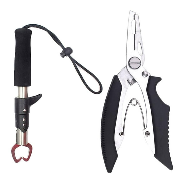 Dualoai Lure Cutter Fish Fishing Plier Scissor Gripper Clip Grab Boating Ropes Kayak