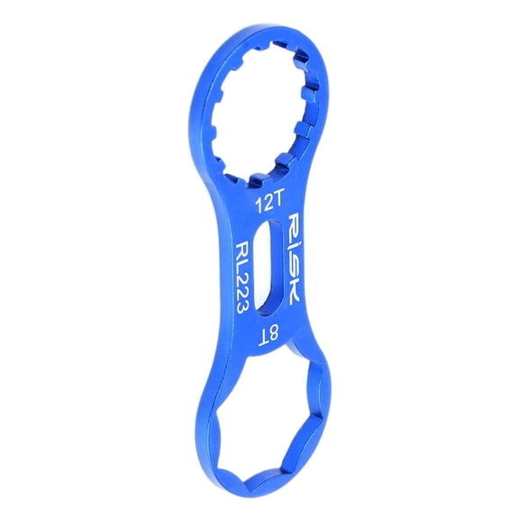 Dualoai MTB Bicycle Wrench Front Fork Spanner Repair Tools 8T/12T Double Head Parts MTB Bike Front Fork Wrench for XCR/XCT/XCM/RST, Remover Installation Tool