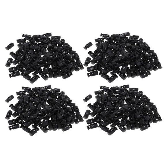 Dualoai MagiDeal 400pcs Plastic Toggle Spring Clasp Stop Single Hole String Cord Locks